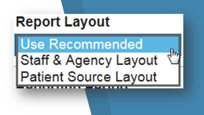 Understanding the Two Available Formats Due to the expanded list of Data Types available, there are now two different Report Layouts that can be selected when utilizing the SHP Scorecard suite.