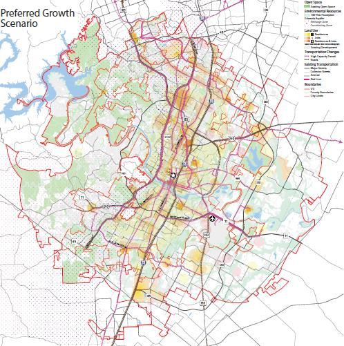 Connectivity/Mobility Highway System Funnels Peak Pass-Through and Commuter Traffic Together Through Rings of Congestion Leander Cedar Park Georgetown Round Rock Pflugerville Hutto Taylor Regional