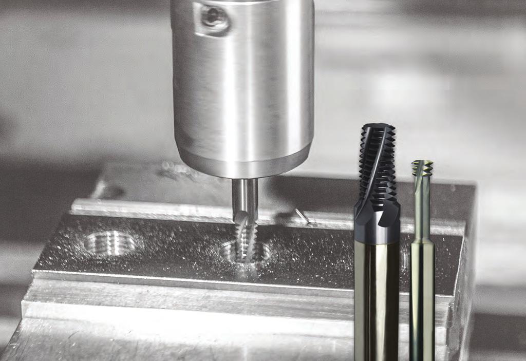 Carbide Thread Mills The perfect solution for your most demanding jobs CARBIDE THREAD MILLS Helical flute design reduces