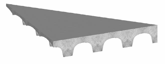 3 Numerical modelling and comparison with experimental data To model the overall behaviour of the pavement both 2D and 3D FE Model were used (e.g. Bathe, K.J., 1996).