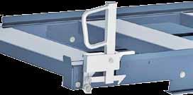 Steel shelf panels These galvanised steel panels cover the tops of pull-out units so they can be used with