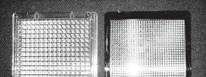 6 Introduction to Genome-Scale RNAi Research Figure 1.2 Two types of microtiter plates commonly used in high-throughput screens. Left: a 384-well plate. Right: a 1,536-well plate.