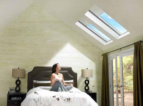 It is constructed as deck mounted skylights are installed on top of a framed-in structure that is built on-site.