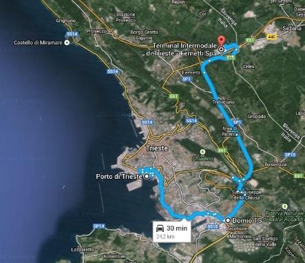 International fast trade lane Turkey Italy Shipper Mersin External Area International Fast Corridor: