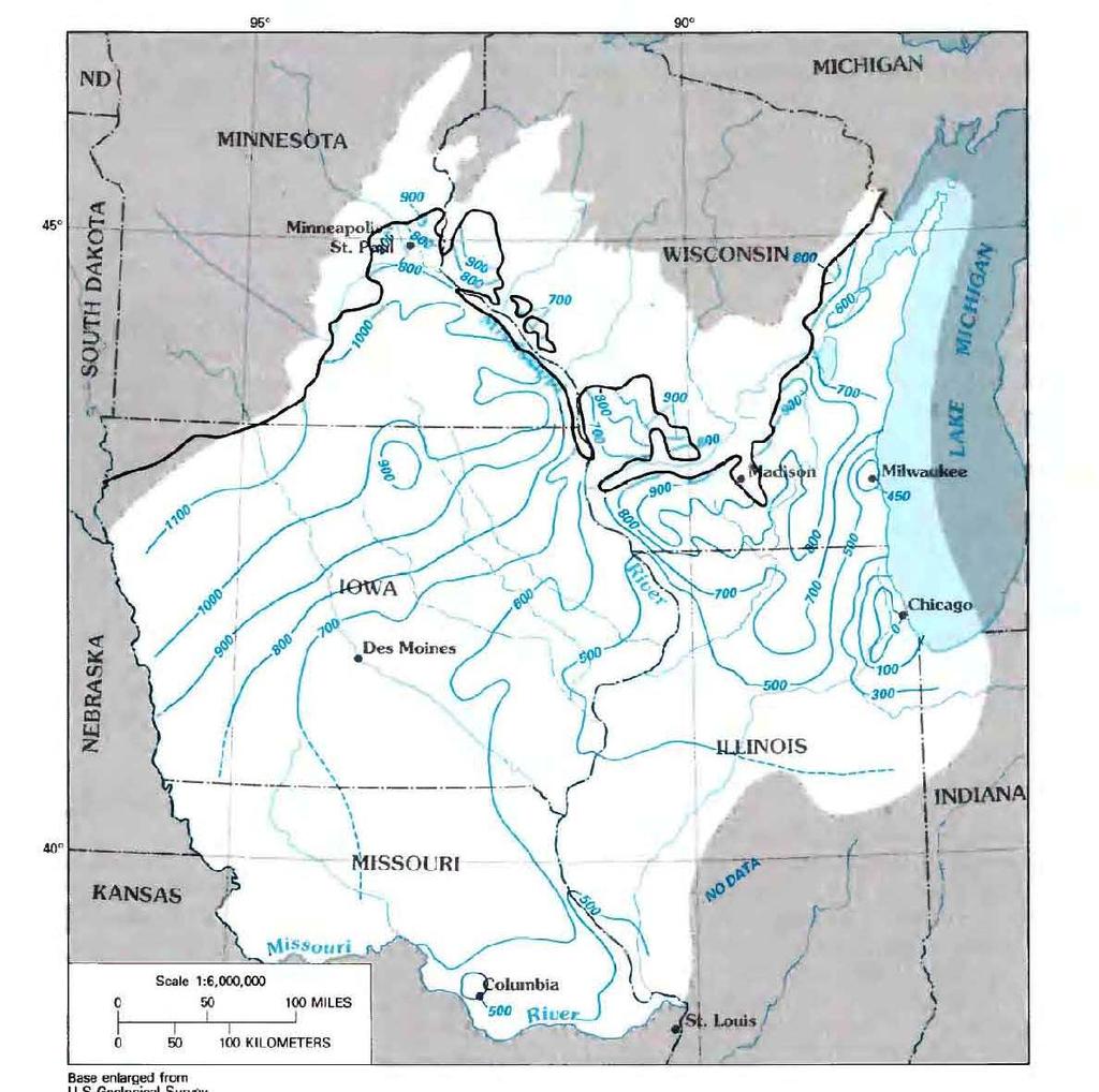 Hydrogeology of the Cambrian- Ordovician aquifer