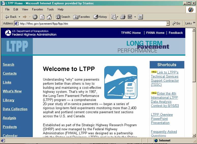 LTPP on the Web 40.