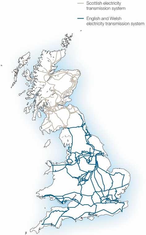 high-voltage electricity transmission system in England and Wales and