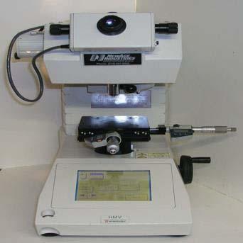 2.3.4. Measurement of Hardness. The micro hardness of the specimen prepared was measured using a micro Vickers hardness machine which is shown in figure 7. Emery sheets were used to polish the sample.