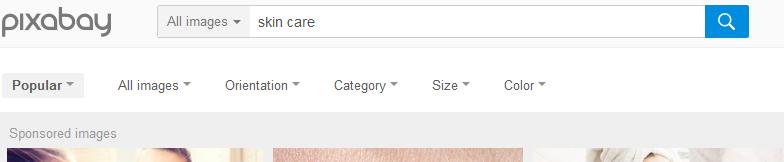 But when I searched for skin care