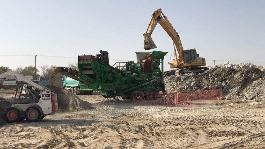 Concrete Crushing and Screening project in Kizad