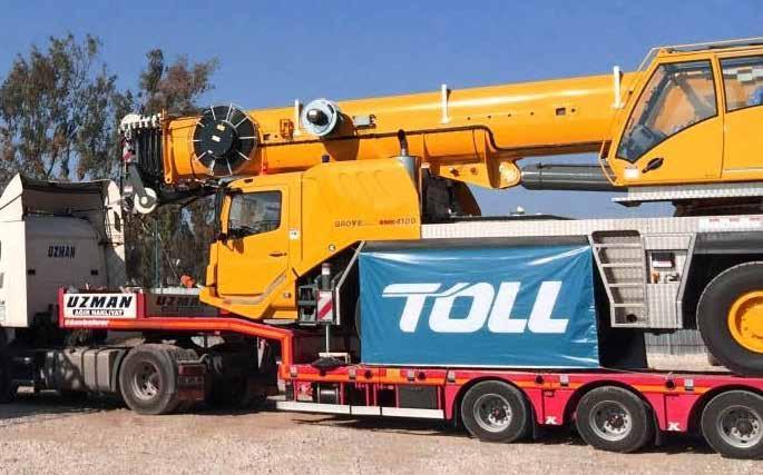 Regular Toll Global Forwarding Two travelling cranes T oll Global Forwarding (TGF) in Turkey recently completed a project shipment of two cranes from Williamshawen, Germany to Baghdad, Iraq.