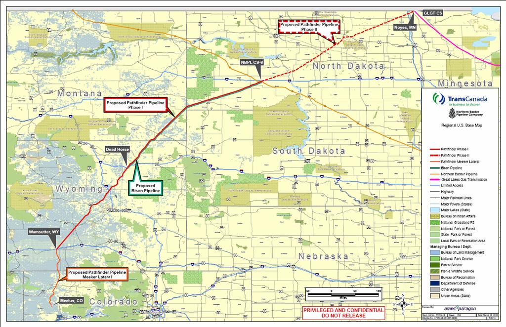 Pathfinder and Bison Options to Access the Rockies Pathfinder Meeker and Wamsutter to Northern Border and Emerson Sponsor: