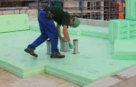 Due to its outstanding compressive strength, Styrodur has been approved for use as load-dissipating thermal insulation beneath foundation slabs.