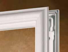 Strip. Frame Materials PVC WHITE FLAT PROFILE Flat screw covers.