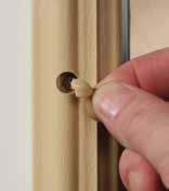 Installed Screw Hole Plug Easily painted or stained without the need for adhesion