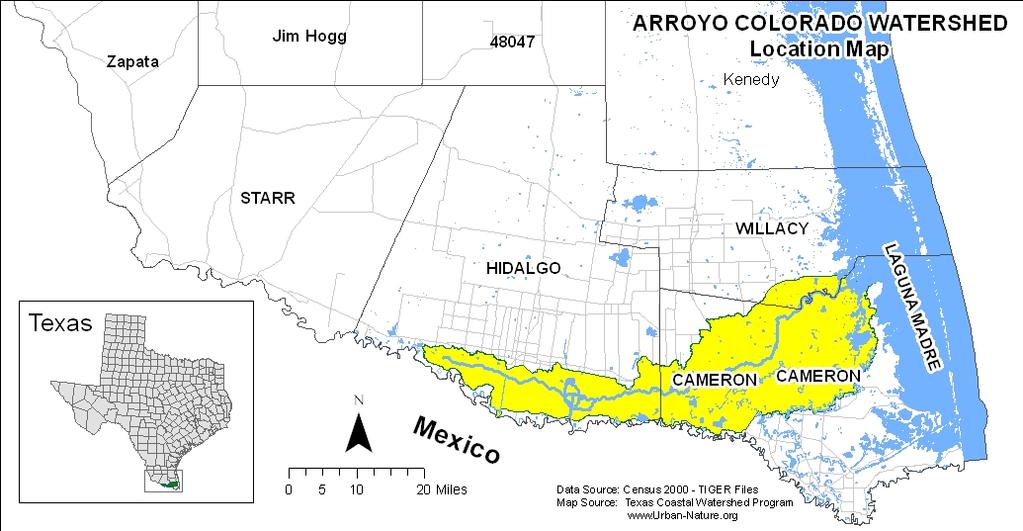 The Arroyo Colorado is an important natural resource to the RGV, not only because of its recreational usage but also because of the habitat it provides and the value of it as a drainage system to