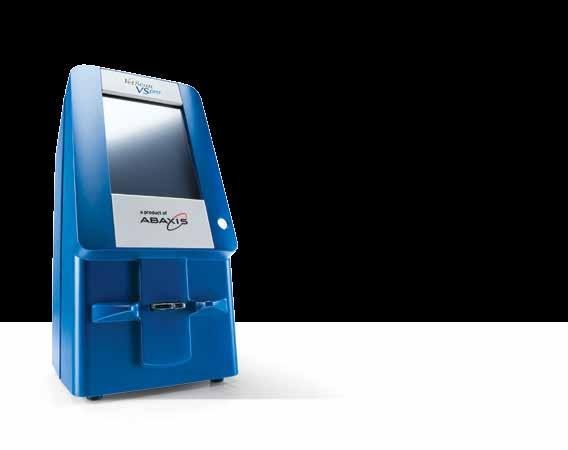 Automated Fibrinogen Testing On-Site Specialty Analyzer The VetScan VSpro offers on-site diagnostic testing requiring only two drops of blood.