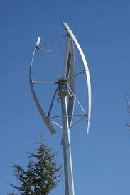 Most turbines for homes have a horizontal axis whilst they can be mounted