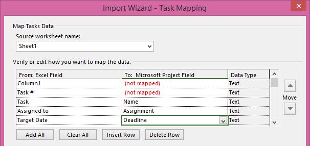 Import Map Fields Copy/paste