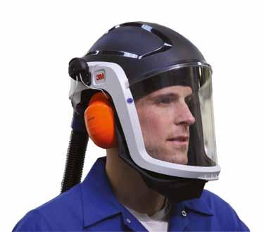 The visor design combines excellent peripheral and downward vision with good optical clarity. Coated visors provide added chemical and scratch resistance.