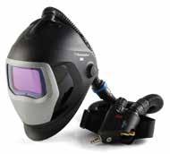Respiratory Protection Complete Respirator Systems 3M Speedglas Welding Helmet 9100 Air with 3M Versaflo Regulator V-500E Welding Helmet with auto-darkening welding filter combined with a supplied