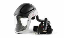 particles. Head protection approved according to EN 397. Part no: 85 77 20 Versaflo helmet M-307 with 3M Adflo Powered Air Respirator.* M-307 Versaflo helmet M-307 only.