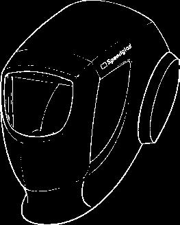 48 28 00 Speedglas welding helmet ProTop, with SideWindows, without safety helmet, without weldiing filter.
