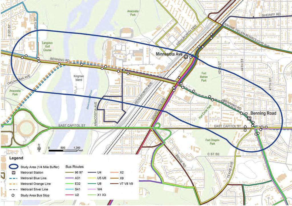 Figure 3-14: Existing Transit Services Source: