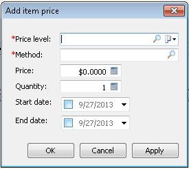 Sales Pricing Expiration In prior versions of e-automate, if a dealer had a promotion for a specific item at a special price for a particular time period, or had special pricing for certain