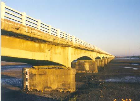 The bridges both on the highway and railway have suffered damages due to Bhuj earthquake.