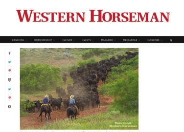 Special Sections Sponsorships Join Western Horseman in