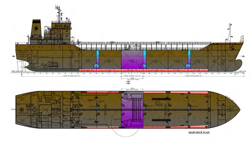 Conversion Projects Jumbosiation & Conversion From Oil Tanker to Chemical Tanker 95m Long Single Hull Tanker underwent a Conversion involving following aspects, all of which were Conceptualised