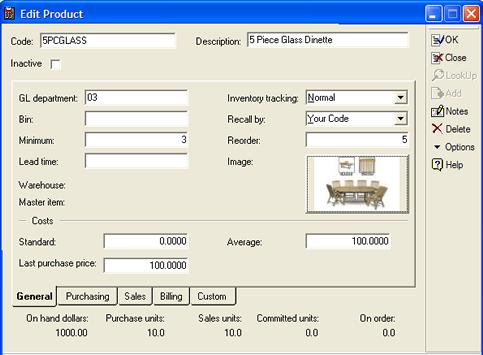 Setting Up Chapter 4 Setting Up Figure 4-21: Edit Product Dialog Box with Associated image. 6.