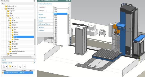 Main steps of new workflow for the contract: Design of Machine Tool Layout by new automated solution Customers revisions of the Machine Tool concept in PLM System Time and Case Study in CAM System
