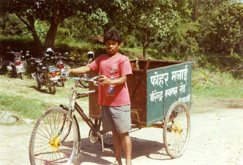 A Rickshaw Used for Waste