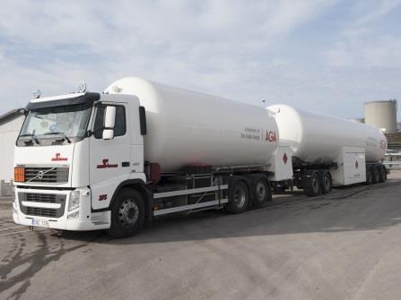 Transport of LNG By truck very short