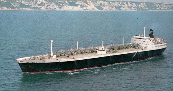 LNG Carriers 50 years ago Methane Princess - the first ship