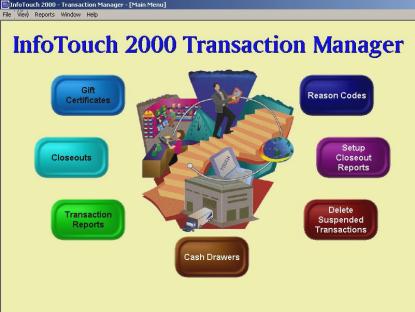 Transaction Manager Module The Transaction Manager Module is used to perform the back-office tasks related to processing daily sales transactions.