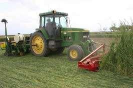 Soil Conservation Practices No-till farming- crops are