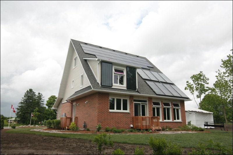 Net Zero Energy Houses A number of net zero energy houses have been built through the Canadian Mortgage and Housing (CMHC) Equilibrium Housing (EQ) Initiative More