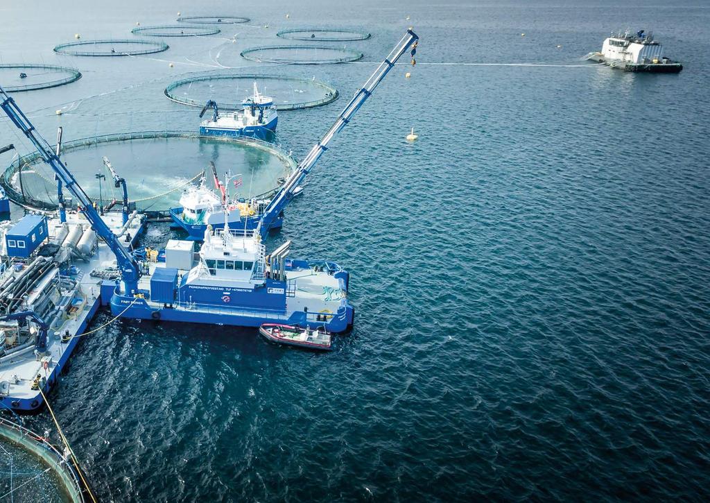 COST SAVING SOLUTIONS Marine operations account for approximately 20% of the costs of marine aquaculture.
