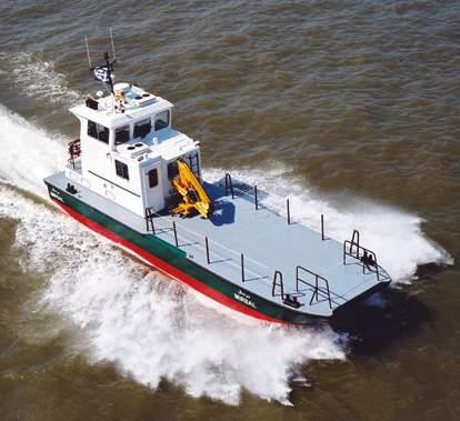 Depending on the exact requirements, Damen offers vessels with aluminium, steel or fibre reinforced plastic (FRP) hulls.