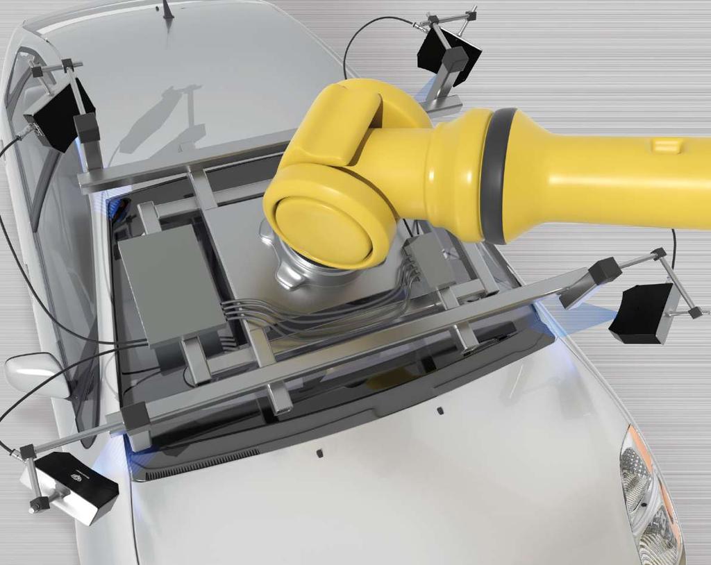 ROBOTIC VISION GUIDANCE AND INSPECTION APPLICATIONS Gocator provides vision-guidance for precision robotic insertion of windshields, roofs, and rear windows.