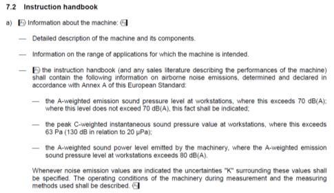 PCM Assembly instructions for partly completed machinery must contain a description of the conditions which must be met with a view to correct incorporation in the final machinery, so as not to