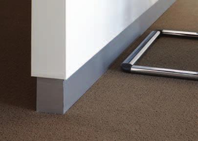 Decorum Shadow Line The modern look skirting provides a neat finish to