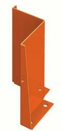 Corner protectors These protect the outer uprights when it is not possible to fit upright