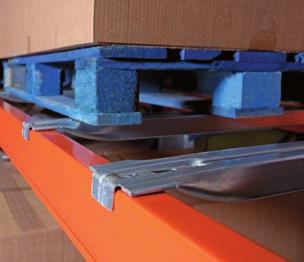 Galvanised pallet supports These are fitted perpendicular to the beams and are