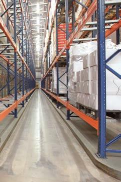 The distance between guide rails and the distance between load pallets must be defined in the