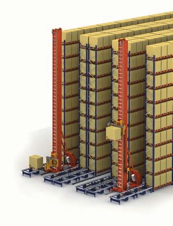 P&D conveyor systems In high-bay warehouses of this type, transporting pallets from the docking area to the rack s