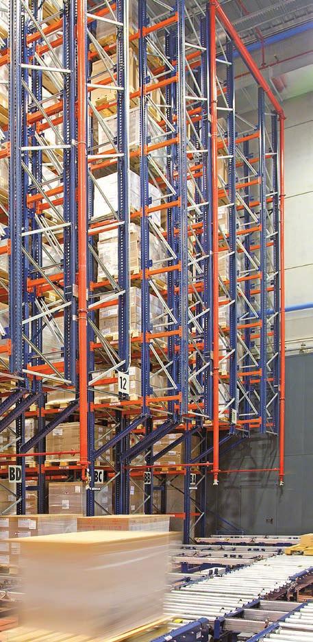 Fire-protection systems High-bay racks are usually equipped